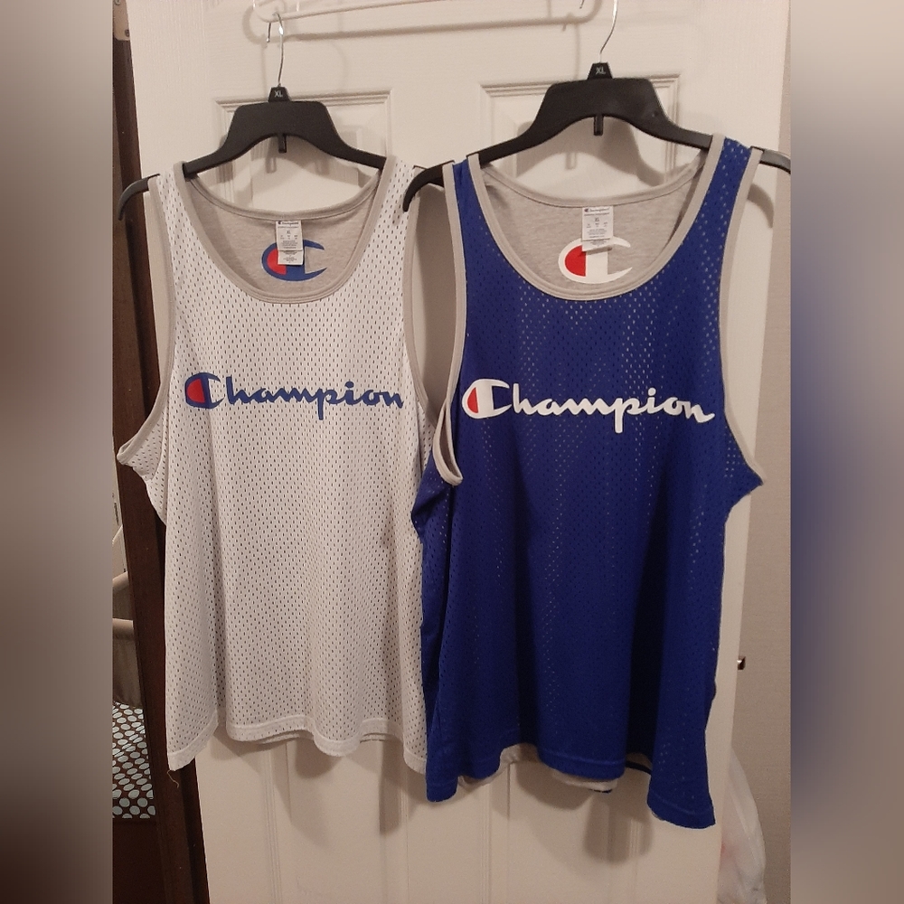 2 men's XL Champion tanks